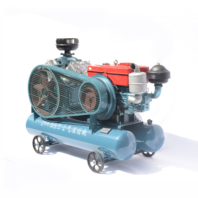 Diesel driven piston air compressor