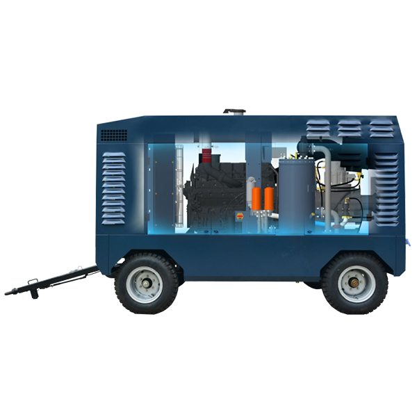 Diesel driven piston air compressor