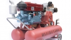 Diesel piston air compressor